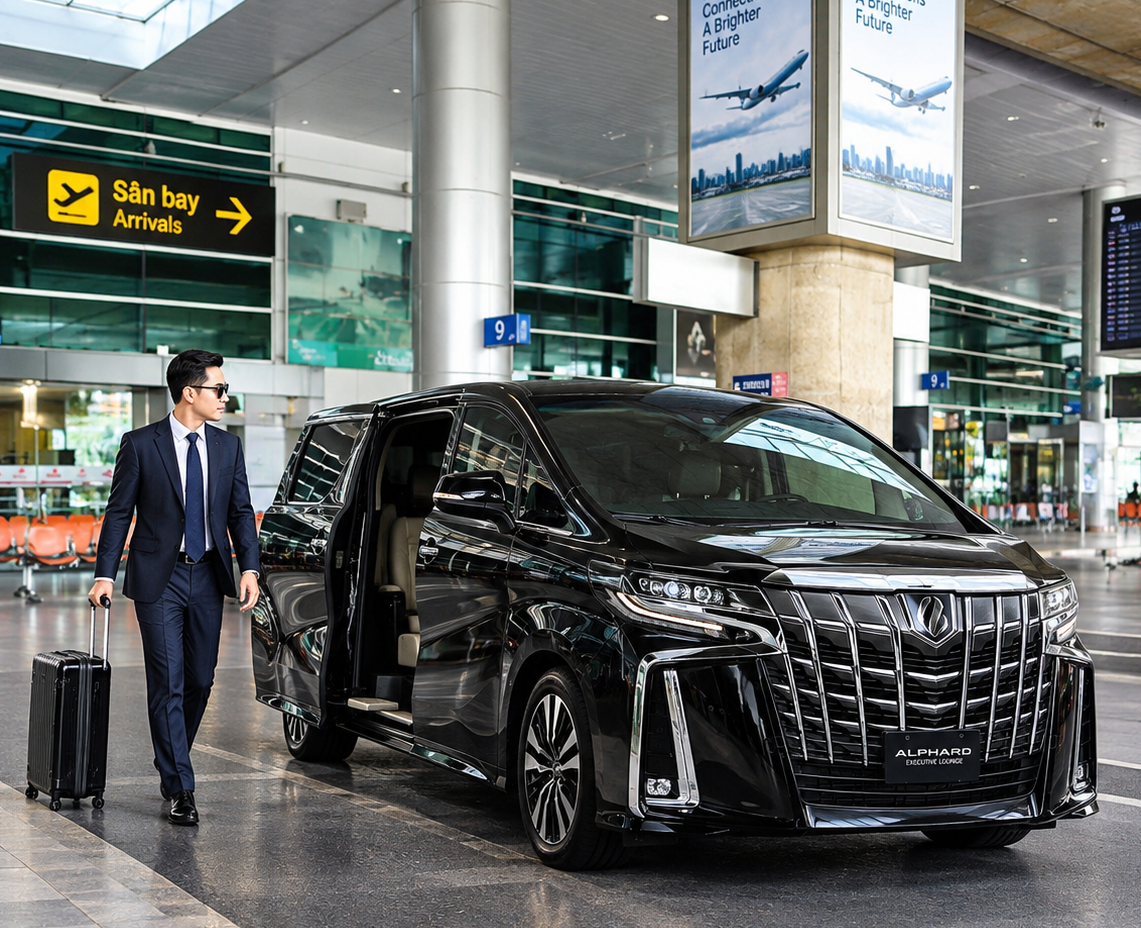 Thuê Đoàn Xe Alphard Đón Đoàn Khách Nước Ngoài Từ Sân Bay