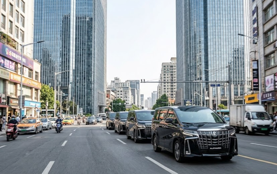 Thuê Đoàn Xe Alphard Đón Đoàn Khách Nước Ngoài Từ Sân Bay