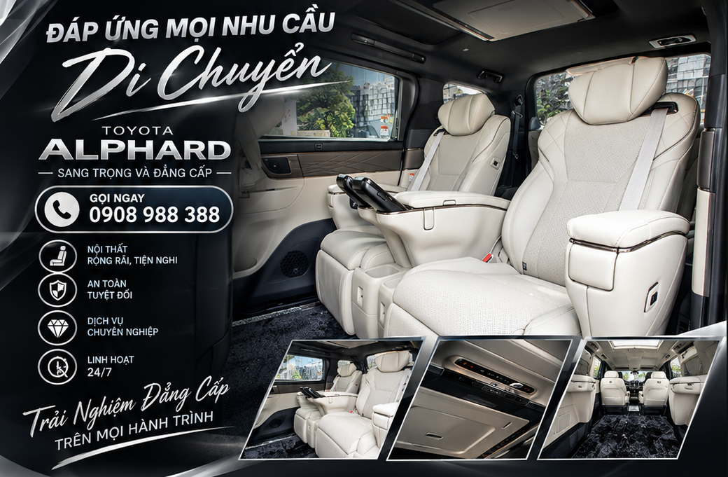 Thuê Xe Alphard Đi Đồng Nai: Phục Vụ Khảo Sát Dự Án Và Công Tác Doanh Nghiệp